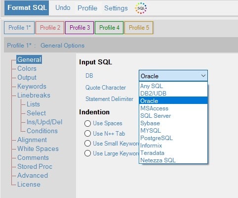 Sql Formatter Notepad Databases