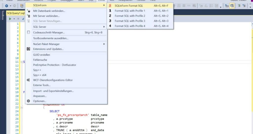 Format Sql Ssms