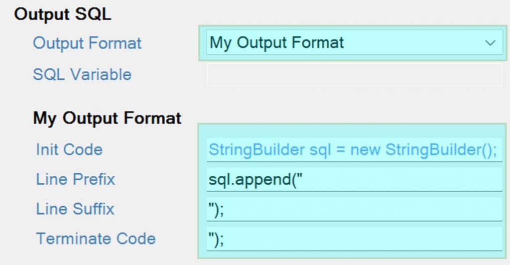 My Personal Sql Export Format