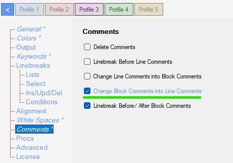 Sql Replace Block Comments By Line Comments