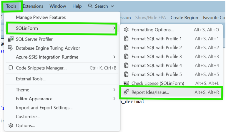 SQLinForm Plugin History 2026 - SQL Formatter