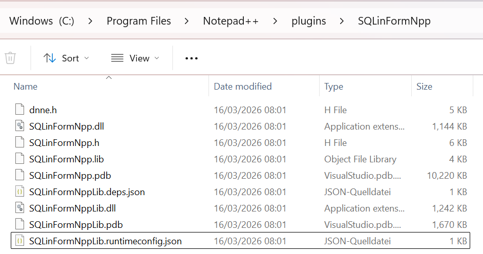 Download Free Notepad++ Plugin - SQL Formatter